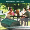 RICHIE Picnic Table Cover Garden Folding Picnic Table Bench Covers