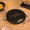 KASANOVA 1 digital kitchen scale, round black lettering, ABS plastic,