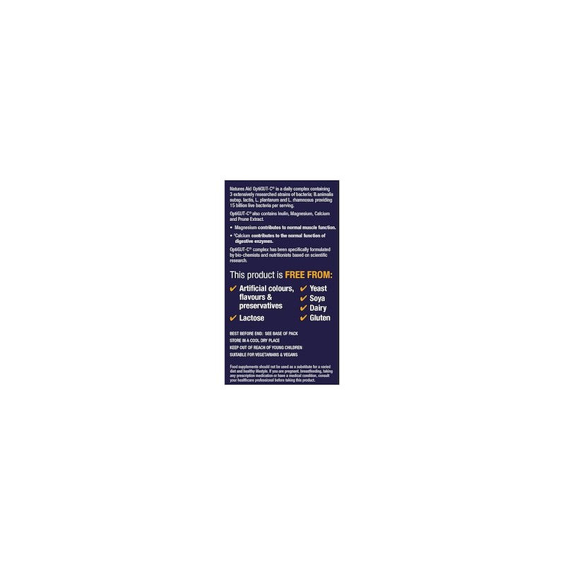 Nature's Aid NutriGUT-C Bowel Support 15 Billion