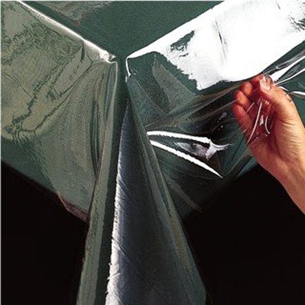 Benson Mills Heavy Duty Clear Plastic Tablecloth Protector (54" x 54" Square)