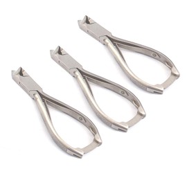 OdontoMed2011 LOT OF 3 PIECES PROFESSIONAL MOON SHAPE TOENAIL NIPPER CLIPPER CHIROPODY PODIATRY INSTRUMENTS