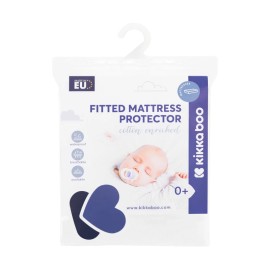 Kikka Boo Mattress Protector Fitted Cotton Enriched 80x50cm