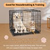 30-Inch Folding Metal Wire Dog Crate, Durable, Foldable, Collapsible Double