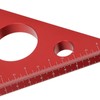 Aluminum Alloy Right Angle Ruler DIY Woodworking Triangle Ruler Measuring