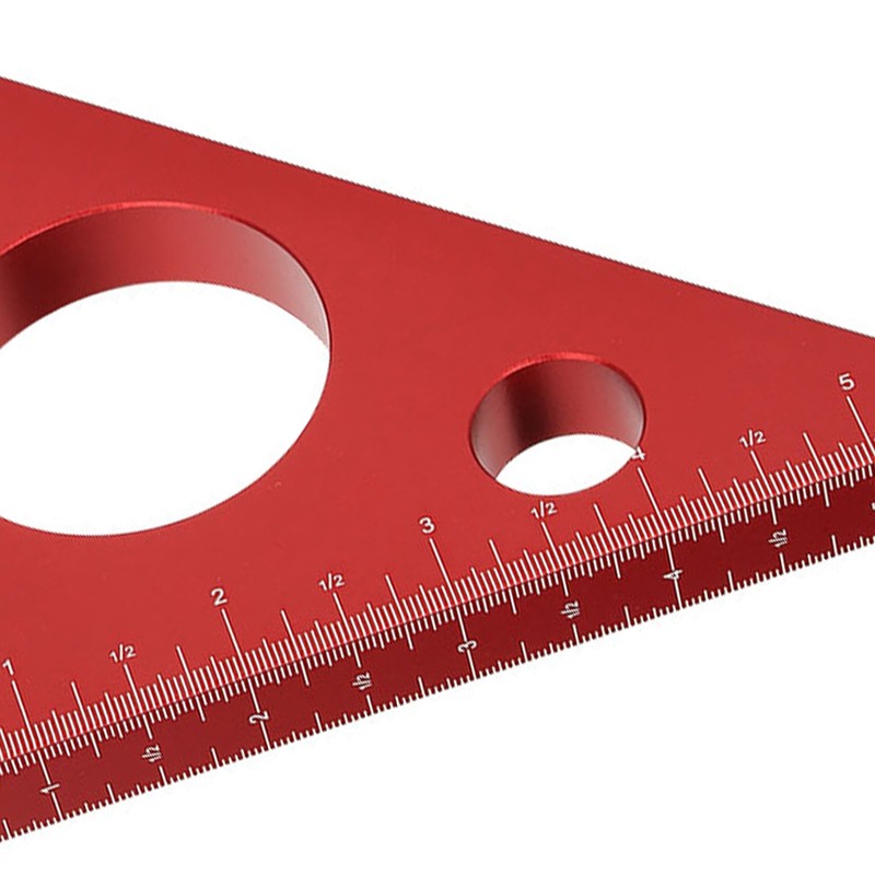 Aluminum Alloy Right Angle Ruler DIY Woodworking Triangle Ruler Measuring