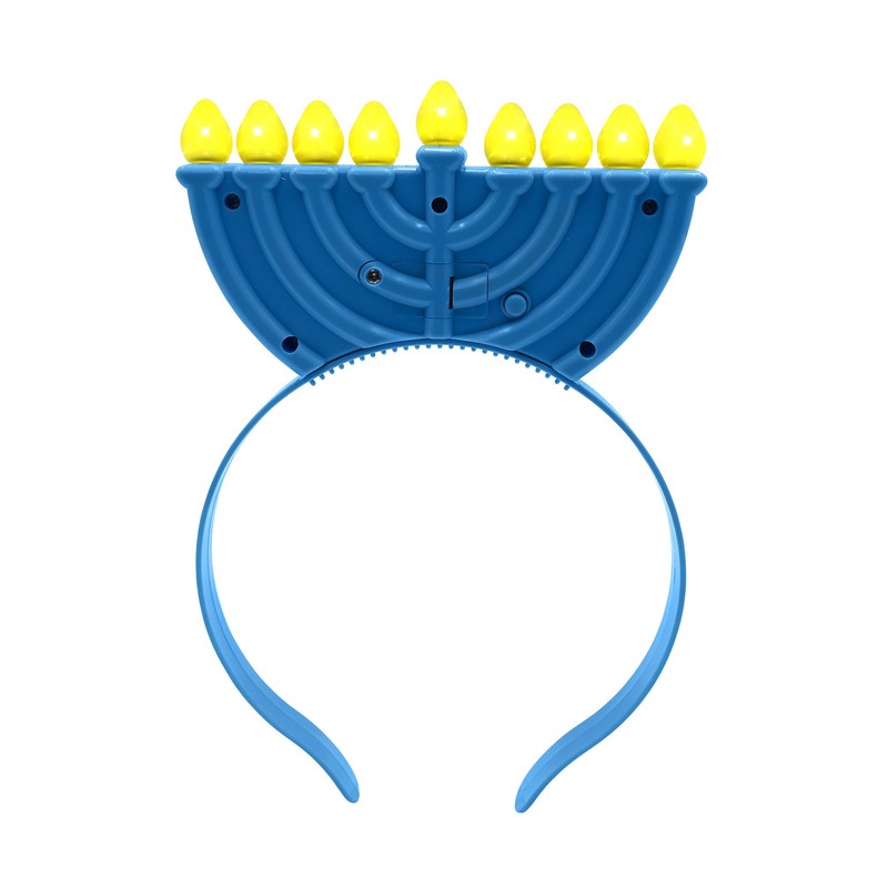 Morph Light-Up Hanukkah Menorah Costume Headband for Adults 9 LED
