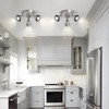 SEEBLEN 3-Light Industrial Directional Track Lighting with Pull Chain On/Off,