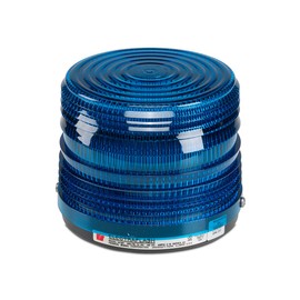 Federal Signal 141ST-024B Electra Flash Strobe Warning Light, Single Flash, Surface Mount, 24 VDC, Blue