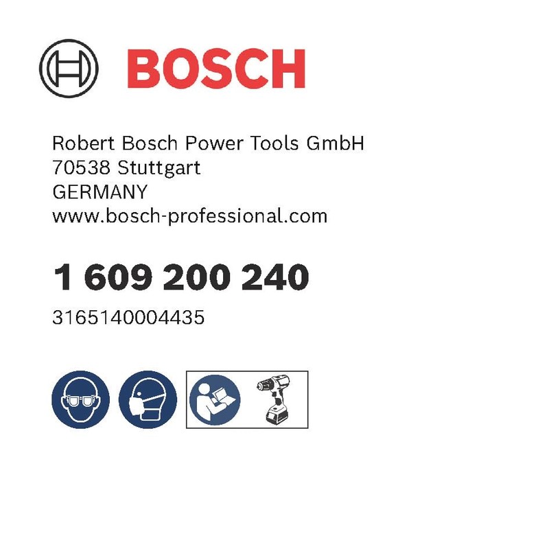 Bosch 1609200240 Sanding Plates Ø 125 mm, Black, 125 mm