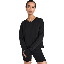 Sweaty Betty Women's After Class Crop Sweatshirt, Black, Small