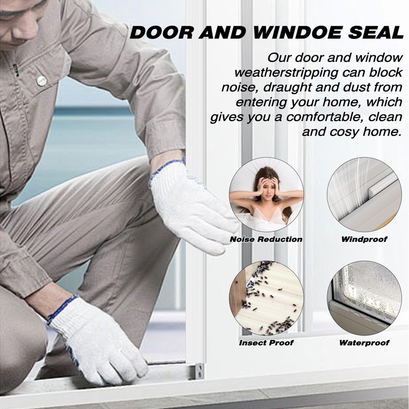 Weather Stripping Door Seal, 118 inch Wedge Window Seal Strip,