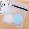 IWOWHERO 10pcs Reusable Bamboo Fiber Makeup Cleansing Pads Soft Cosmetic