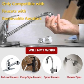 Eye Wash Station Faucet Mounted, Emergency Eyewash Station for Sink Attachment, Faucet Mount Eyewash Station for Lab, Factory, Industry Site, Office and Home…