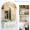 Showgeous 5 Pack White Tablecloths for 8 Foot Rectangle Tables