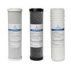 Replacement Water Filters Three Pack, 10 Inch, 2.5 x 10”,