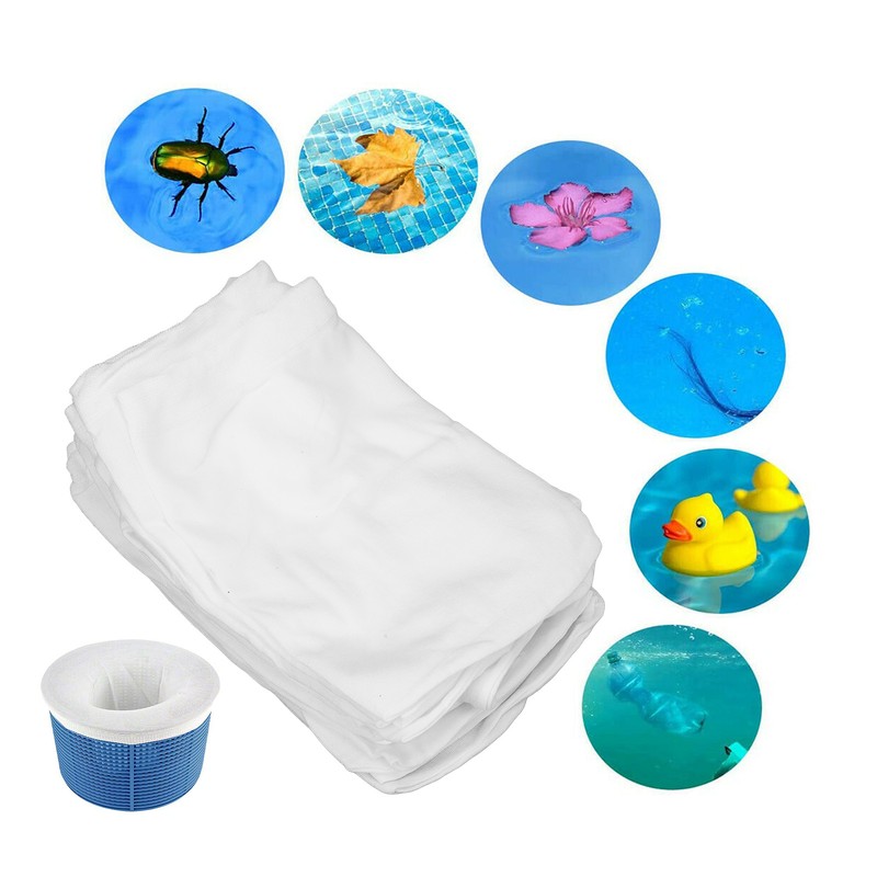 20pcs Pool Skimmer Socks Summer Disposable Stretchable Pool Filter Saver
