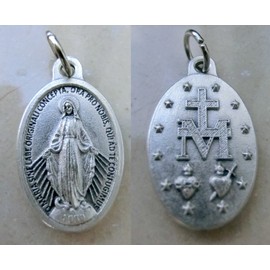 GTBITALY Madonna Miraculosa + Logo 2 Original with Silver Ring, 10 Medals