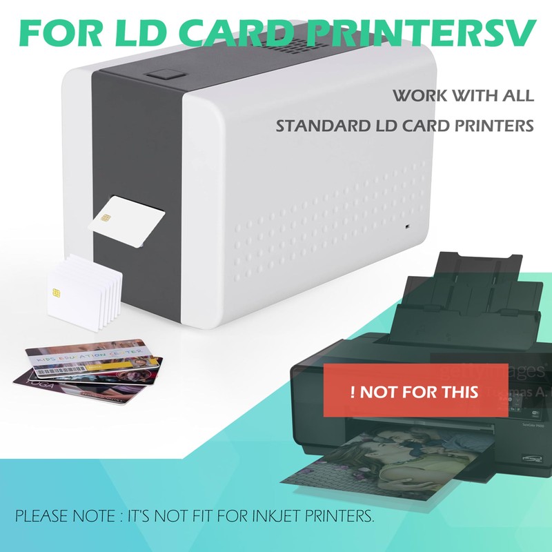 10 Pack SLE4442 Chip Blank Credit Cards with 2 Track