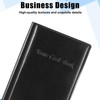 ChauLanBow Business Card Folder, Business Card Storage, Black Business Card