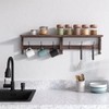 VERTORGAN Coat Hooks, Wood Rack Wall-Mounted, 31.5 Inch Entryway Shelf