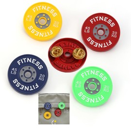 Gym Pin for Backpacks Gym Button Pins Fitness Brooch Weightlifting Barbell Pins Novelty Fitness Lovers Gift 4PCS (Gym safety pin)