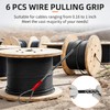 6 Pack Wire Mesh Cable Pulling Grips, Fit 0.16-0.98 in