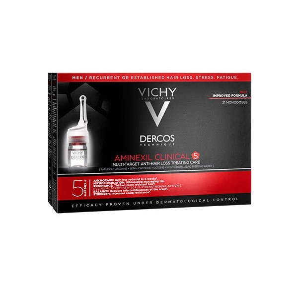 Vichy Dercos Aminexil Clinical 5 Men 21 monodoses x 6ml