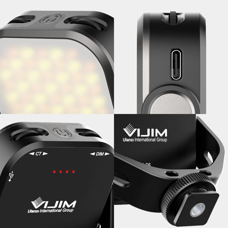 Universal Ulanzi VIJIM VL66 LED Video Light with 360 Rotation