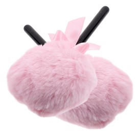 OATIPHO 2Pcs Lollipop Shape Makeup Powder Puff Skin Friendly Face Setting Tool for Women and Chic and Comfortable Handle for Precise Application for Loose Powder Makeup