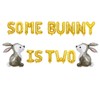 KUNGOON Some Bunny Is Two Letter Banner Balloons,Funny Bunny 2nd
