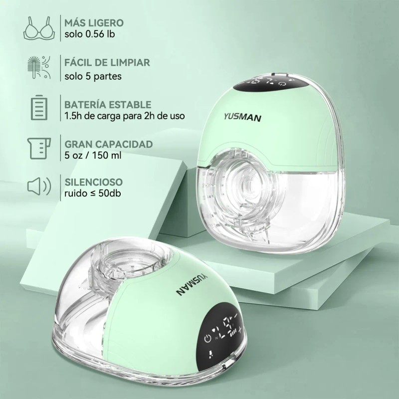 2 Pcs Extractor De Leche Electrico Portátil Manos Libres