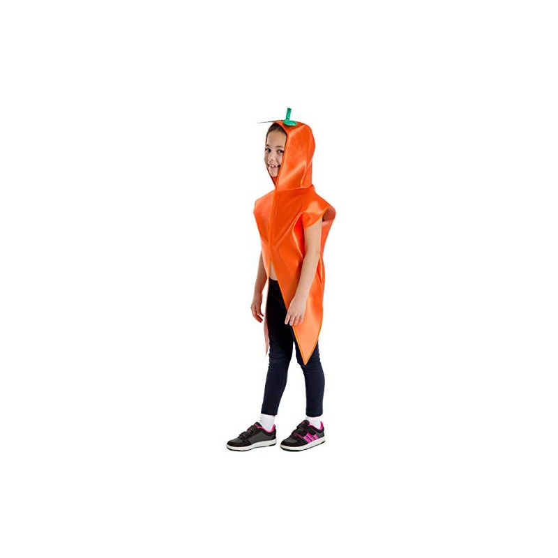 Charlie Crow Carrot Vegetable Costume for kids 3-8 years.