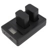NP FW50 Camera Battery 7.2V 1850mAh with Dual USB LED