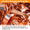 6in x 5Ft Copper Sheet Roll, YuJingKey Copper Foil Sheet
