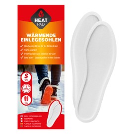 Warming Insoles, Foot Warmers, Foot Warmers, Warm Feet, Activated Carbon, 10 Pairs in Sizes S, M and L (S (EU 36-38))