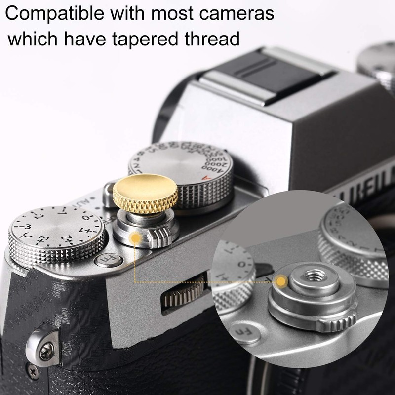 Soft Shutter Release Button, High-end Pure Copper Camera Shutter Button