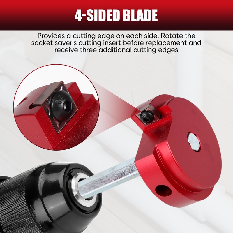 PVC Pipe Reamer Kit, Plastic Pipe Fitting Reamer Tool for