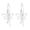 Dragonfly Dangling Earrings - 925 Sterling Silver