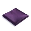 fortunatever Mens Solid Pocket Square (Plum Purple)