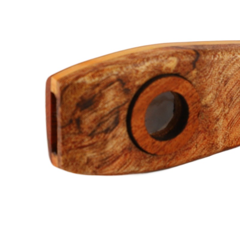 Kazoo Flute Maple Wood Flute Musical Wind Instrument with Diaphragm