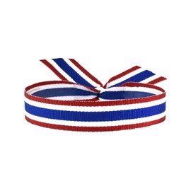 BDM Thailand Flag Bracelet - Adjustable Fabric Bracelet for Men and Women with Buddhist Cultural and Spiritual Connection