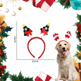 Pack of 6 Christmas Headpieces, Christmas Headband, Hair Accessories, Christmas Decoration for Christmas Party Decoration, Birthday Party, Christmas Party for Adults and Children