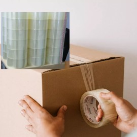 Interloper 1 to 36 Rolls Carton Sealing Tape Clear Packing Box Shipping 2" x 110 Yards 2Mil - 1 Roll