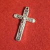 LOT OF 10Cross Stainless Steel Catholic Jesus Crucifix & ROSARY