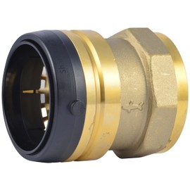 SharkBite 2 Inch FNPT Adapter, Push to Connect Brass Plumbing Fitting, PEX Pipe, Copper, CPVC, PE-RT, HDPE, UXL115450F
