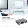 5 Port Ethernet Switch Professional High Speed 10 100Mbps Metal