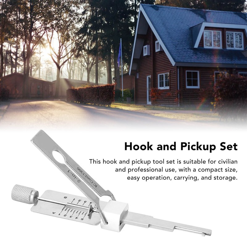 2 in 1 Decoder Hand Hook and Pickup Tool Stainless