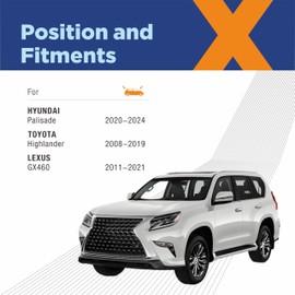 ICEXSNOW® Silicone Windshield Wiper Blades Replacement for Hyundai Palisade 2020-2024;Toyota Highlander 2008-2019 Lexus GX460 11-21 Automotive Replacement Windshield Wiper Blades(26"+20"+12" Set of 3)