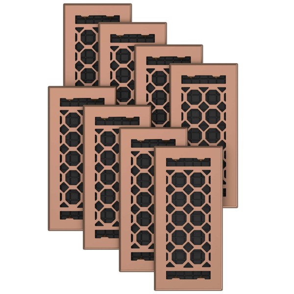 Floor Register 4x10 Vent Cover – 8 Pack – Heavy-Duty