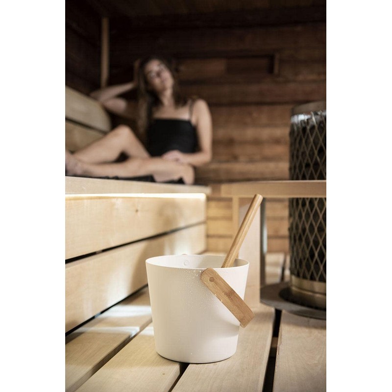 Rento - Sauna Bucket - Aluminium - Colour: White -